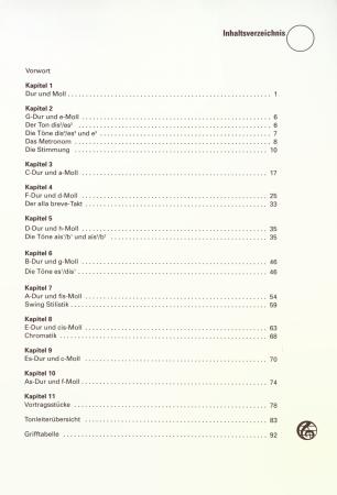 Die D2-Schule für Sopranflöte (Spielmannsflöte), Bernd Nawrat, Flötenschule, Spielmannszug-Flöte, Schulwerk, Lehrwerk, Molltonleitern, Molltonarten, praktische Gehörbildung, Vortragsstücke, Duette, leicht, Flöten Noten, Inhaltsverzeichnis