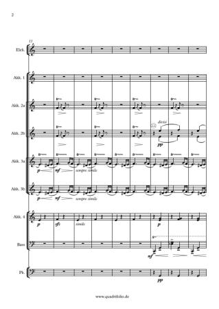 Preview: Danza Ritual Del Fuego (Feuertanz), Manuel de Falla, Stefanie Hazenbiller, Akkordeonorchester, Ballett, mittelschwer-schwer, Akkordeon Noten, Notenbeispiel