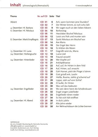 Durch die Advent- und Weihnachtszeit auf der Steirischen Harmonika, Rudolf Ostermann, Steirische Harmonika, Griffschrift, Spielheft, Soloband, Adventslieder, Weihnachtslieder, Weihnachtsnoten, stade Zeit, zum Mitsingen, mittelschwer, ​inkl. Audio-CD, Harm