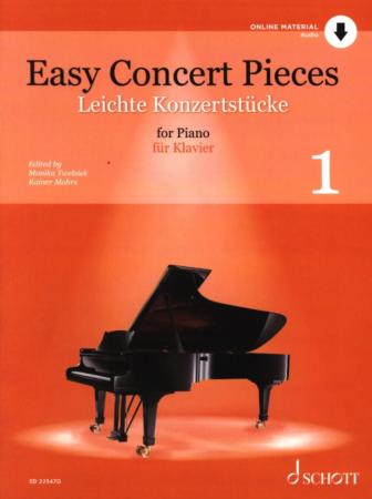 Leichte Konzertstücke für Klavier/Easy Concert Pieces for Piano 1, Monika Twelsiek, Klavier-Solo, Piano-Solo, Spielheft, Soloband, Stücke für Vorspiele und Wettbewerbe, sehr leicht, Anfänger am Klavier, Klavier Noten, Cover
