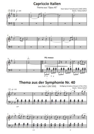 Einfach schöne Klassik, Tobias Dalhof, Akkordeon-Solo, Standardbass MII, Spielheft, Soloband, Vorspiel, Konzert, Akkordeonunterricht, leicht, Anfänger, Wiedereinsteiger, Akkordeon Noten, klassische Werke großer Meister, Beispielseite