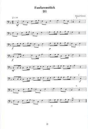 Übungsheft D1 für Tuba in F/Bassposaune, Bernd Nawrat, Blechblasinstrumente, tiefes Blech, Prüfungsvorbereitung, D-Lehrgang, Einzelunterricht, Gruppenunterricht, Spielstücke, Vortragsstücke, leicht, Musiktheorie, praxisorientiert, Posaunen Noten, Tuba Not