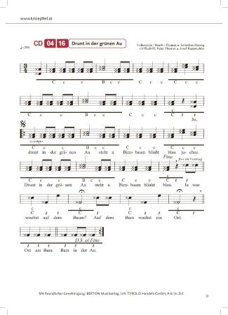Familienmusik Herzog, Peter Thurner, Josef Rupprechter, Steirische Harmonika, Griffschrift, Spielheft, Soloband, Volkslieder, traditionelle Volksweisen, leicht-mittelschwer, ​inkl. Audio-CD, Musikantenstadl, Harmonika Noten, Blick in die Noten