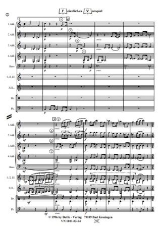 Feierliches Vorspiel, Werner Heetfeld, Akkordeon-Orchester, Originalkomposition, Konzertstück, Kirchenkonzert, mittelschwer, Akkordeon Noten, Originalmusik, Probeseite
