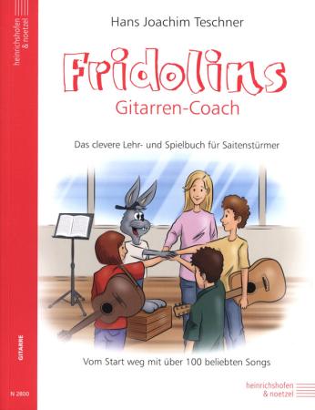 Fridolins Gitarren-Coach, Hans Joachim Teschner, Schulwerk für Gitarre, Lehrwerk, Gitarrenschule, Lehrbuch, Spielbuch, leicht, Gitarre spielen lernen, Gitarrenunterricht, Gitarren Noten, Cover