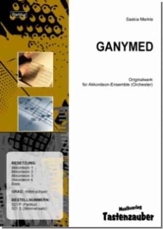 Ganymed, Saskia Merkle, Akkordeon-Orchester, mittelschwer-schwer, Originalmusik, Originalkomposition, Akkordeon Noten