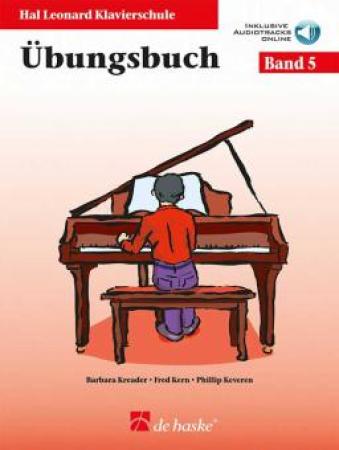Hal Leonard Klavierschule - Übungsbuch 5, Barbara Kreader, Fred Kern, Philip Keveren, Mona Rejino, Klavier, Online-Audio zum Mitspielen, Schulwerk, Lehrwerk, Einstieg ins Klavierspiel, leicht, Klavier spielen lernen, Klavier Noten, Cover