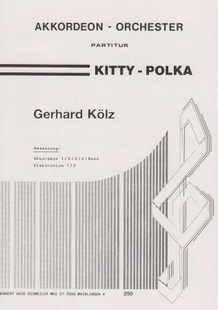 Kitty-Polka, Gerhard Kölz, Spielstück für Akkordeonorchester, Schülerorchester, sehr leicht, Anfänger, Akkordeon Noten, erste Orchesterstücke