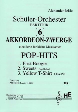 Akkordeon-Zwerge 6, Alexander Jekic, Akkordeonorchester, Schülerorchester, Pop-Collection, leicht+, Anfänger, erste Schritte, Originalkomposition, Originalmusik, Akkordeon Noten