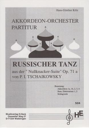 Tschaikowsky, Tschaikowsky, Nussknacker-Suite, Russischer Tanz, Hans-Günther Kölz, mittelschwer-schwer, Oberstufe, Wertungsspiel, Wettbewerbsstück, Akkordeon-Orchester, Akkordeon Noten