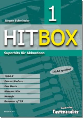Hitbox 1, Jürgen Schmieder, Akkordeon Solo, Standardbass MII, ​leicht-mittelschwer, Superhits, Megahits, Brian Adams, Peter Maffay, Rolf Zuckowski, Abba, Silbermond, Peter Banks, Akkordeon Noten