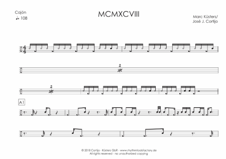 iPlay Cajón Vol. I, Prof. José J. Cortijo, Marc Küsters, Lehr- und Schulungsmaterial für Cajón auf CD-Rom, 11 Playalongs, ausdruckbare Noten, vollständig transkribierte Cajón-Soli, verschiedene Genres, Level 2-5, Cajon Noten