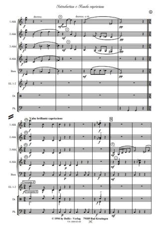 Introduction e Rondo capriccioso, Werner Heetfeld, Akkordeon-Orchester, Originalkomposition, Konzertstück, Wettbewerbsstück, Wettbewerbsliteratur, Wertungsstück, anspruchsvoll, schwer, Oberstufe, Akkordeon Noten, Originalmusik, Einblick in die Noten