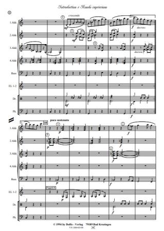 Introduction e Rondo capriccioso, Werner Heetfeld, Akkordeon-Orchester, Originalkomposition, Konzertstück, Wettbewerbsstück, Wettbewerbsliteratur, Wertungsstück, anspruchsvoll, schwer, Oberstufe, Akkordeon Noten, Originalmusik, Blick in die Partitur