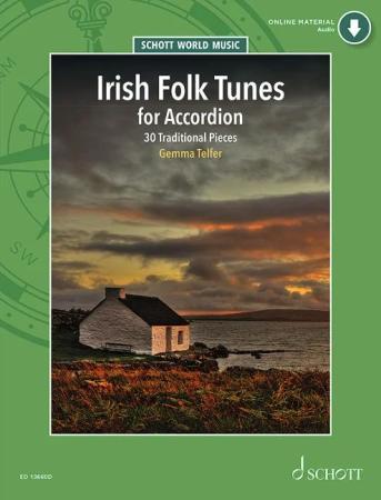 Irish Folk Tunes for Accordion, Gemma Telfer, Akkordeon-Solo, Standardbass MII, Spielheft, Soloband, irische Folklore, Reels, Hornpipes, Jigs, mittelschwer ​inklusive Begleit-CD, Akkordeon Noten