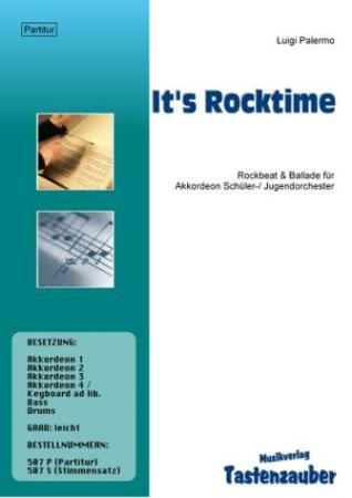 It's Rocktime, Luigi Palermo, Akkordeon-Orchester, Jugend-Orchester, Kinder-Orchester, leicht, Rockbeat, Ballade, Originalkomposition, Akkordeon Noten, Originalmusik