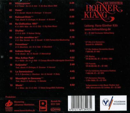 Jubilee, Hans-Günther Kölz, Orchester Hohnerklang Trossingen, Bauer Studios Ludwigsburg, Label Chaos, Rock, Pop, Classics, Folk, Ballade, Originalmusik