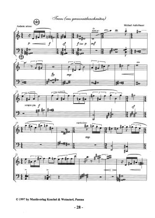 Perché domani?, Michael Außerbauer, Solo, Akkordeon, Akkordeon-Solo, Musiknoten für Akkordeon, Melodiebass MIII, mittelschwer-schwer, Originalkomposition