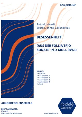 Preview: Besessenheit, Antonio Vivaldi, Johnny E. Mundelius, Akkordeon-Ensemble, Akkordeon-Quintett, mittelschwer bis schwer, Akkordeon Noten, Set-Deckblatt