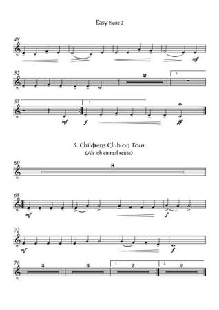 Kiddies Tasta-Tour, Gottfried Hummel, Akkordeon-Orchester, Suite in 3 Sätzen, Easystimme, Kiddystimme, leicht, Akkordeon Noten, Blick in die Easy-Stimme
