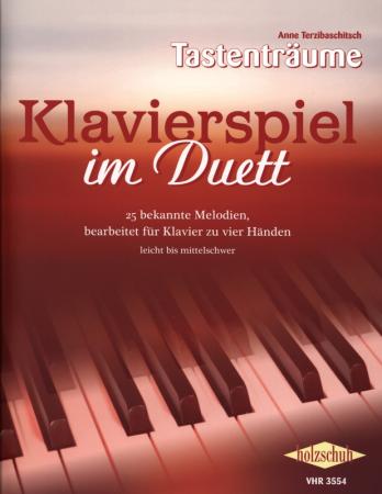 Klavierspiel im Duett, Anne Terzibaschitsch, Klavier vierhändig, Spielheft, leicht-mittelschwer, Klassik, Volkslied, Traditionals, Spirituals, Pop, musizieren zu zweit, Klavier Noten