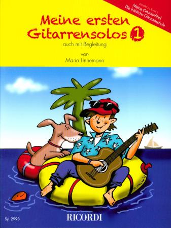 Meine ersten Gitarrensolos 1, Maria Linnemann, Spielheft für 1-2 Gitarren, Soloband, mit 2. Stimme, sehr leicht-leicht, Gitarre spielen lernen, erste Spielstücke, Gitarren Noten, Gitarrenunterricht, Cover