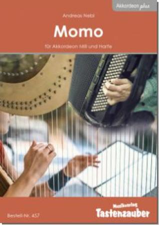 Momo, Andreas Nebl, Akkordeon, Harfe, Melodiebass MIII, leicht, Akkordeon Plus, Kammermusik, Duo, Duett, Akkordeon Noten