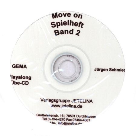 Move on - CD zum Spielheft, Begleit-CD, Audio-CD, Jürgen Schmieder, Akkordeon-Solo, Standardbass MII, erste Spielstücke, sehr leicht-leicht, Anfänger, Akkordeonunterricht, Akkordeon spielen lernen, Akkordeon Noten