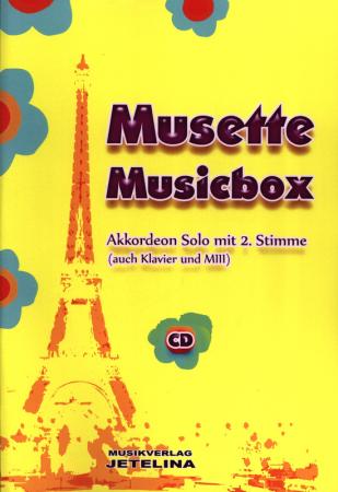 Musette Musicbox, Gottfried Hummel, Akkordeon Solo, MII, MIII, Klavier, Keyboard, mit 2. Stimme, mit CD, Spielheft, Soloband, Walzer, Valse Musette, leicht-mittelschwer, Akkordeon Noten
