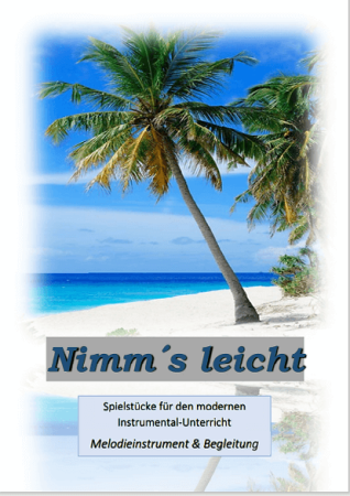 Nimm's leicht, Gottfried Hummel, Kammermusik-Spielheft, 2 Melodieinstrumente (in C, Bb, Es, C (Bass-Schlüssel)), Begleitstimme (Akkordeon oder Klavier), mittelschwer, Kammermusik Noten, Cover