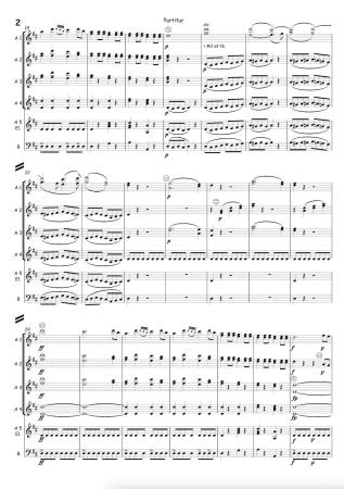 Ouvertüre zu "Die Hochzeit des Figaro", Wolfgang Amadeus Mozart, Stefan Hippe, Akkordeon-Ensemble, Akkordeon-Orchester, Oper, Zugabe, Eröffnungsstück, Konzertstück, (mittelschwer-) schwer, Akkordeon Noten, Beispielseite