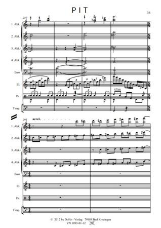 PIT Humoreske, Peter Iljitsch Tschaikowsky, Werner Heetfeld, Originalkomposition, Akkordeon-Orchester und Solo-Elektronium, Thema aus Klavierkonzert, Konzertstück, anspruchsvoll, schwer, Originalmusik, Akkordeon Noten