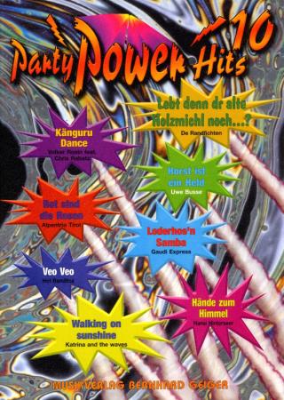 Party Power Hits 10, Songbook, Akkordeon-Solo, Standardbass MII, Klavier, Keyboard, Gitarre, Gesang, Partysongs, Partyhits, Fetenhits, Partykracher, Spielheft, Soloband, mittelschwer, mit Liedtexten, mit 2 Bläserstimmen erhältlich, Akkordeon Noten, U-Muck