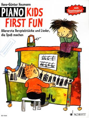 Piano Kids First Fun, Hans-Günter Heumann, Klavier-Solo, Piano-Solo, Spielheft, Soloband, Kinderlieder, Volkslieder, Klassik, Folklore, Popmusik, allererste Vorspielstücke, sehr leicht, Klavier Noten, Cover