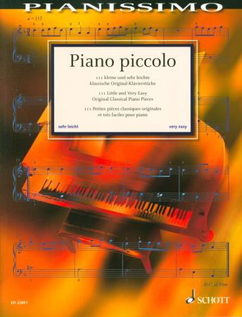 Piano piccolo, Hans-Günter Heumann, Klavier-Solo, Piano-Solo, Spielheft, Soloband, klassische Musik, Barock, Klassik, Romantik, Moderne, Anfänger, Wiedereinsteiger, sehr leicht-leicht, Klavier Noten, 111 kleine und sehr leichte Original-Klavierstücke, Cov