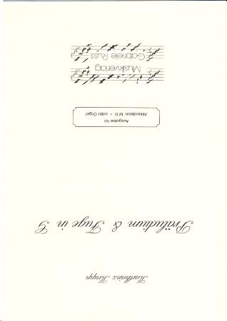 Präludium und Fuge in G, Karlheinz Krupp, Akkordeon-Solo, Melodiebass MIII, Orgel, Originalmusik, mittelschwer, Akkordeon Noten