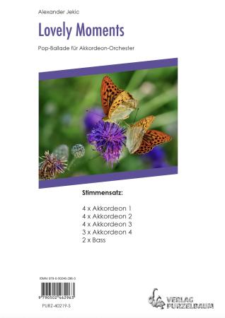 Preview: Lovely Moments, Alexander Jekic, Akkordeon-Orchester, Jugend-Orchester, Pop-Ballade, leicht, Originalkomposition, Originalmusik, Akkordeon Noten, Stimmensatzdeckblatt
