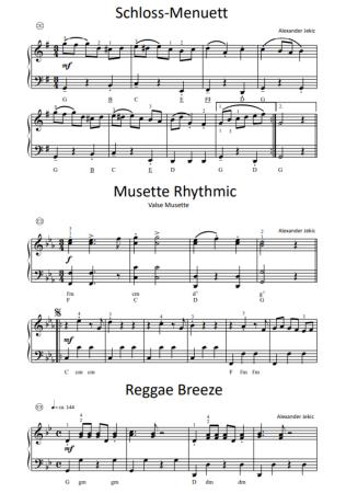 Akkordeon Rhythmix 2, Alexander Jekic, Akkordeon-Solo, Standardbass MII, Spielheft, Begleitheft, Soloband, leicht, Anfänger, Unterricht, Konzerte, Vorspiele, Wettbewerbe, Wertungsspiele, Akkordeon Noten, Notenbeispiel