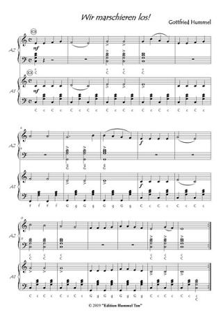 SMS - Spielen mit Spaß Band 1, Gottfried Humml, Akkordeon-Duo, Standardbass MII, Spielheft, leicht, Akkordeon Noten, Originalmusik, Probeseite