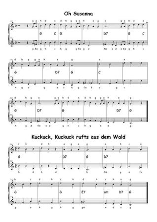 Saite an Saite - Spielzeit zu zweit, Gottfried Hummel, Gitarre, zweistimmig, Spielheft, diverse Genres, Folksongs, Volkslieder, Klassik, Traditionals, Evergreens, leicht, Gitarren Noten, Spielstücke, Gitarre spielen lernen, Probeseite