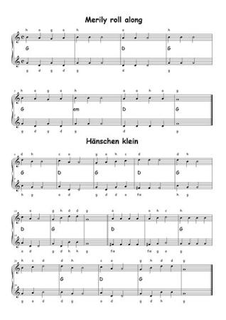 Saite an Saite - Spielzeit zu zweit, Gottfried Hummel, Gitarre, zweistimmig, Spielheft, diverse Genres, Folksongs, Volkslieder, Klassik, Traditionals, Evergreens, leicht, Gitarren Noten, Spielstücke, Gitarre spielen lernen, Notenbeispiel