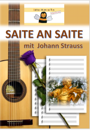 Saite an Saite mit Johann Strauss, Gottfried Hummel, Gitarre, Spielheft, Soloband, Walzerkönig, leicht-mittelschwer, Gitarren Noten, Gitarre spielen lernen, Cover