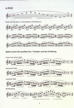 Übungsheft D2 für Saxophon, Siegfried Pfeifer, Prüfungsvorbereitung, D-Lehrgang, Tonleitern, Dreiklänge, Einzelunterricht, Gruppenunterricht, Spielstücke, Vortragsstücke, leicht, Musiktheorie, praxisorientiert, Saxophon Noten, Notenbeispiel