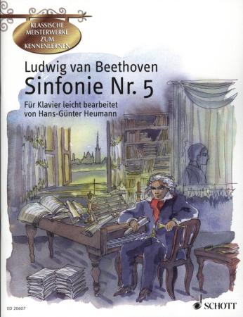 Sinfonie Nr. 5 c-Moll op. 67, Ludwig van Beethoven, Hans-Günter Heumann, Klavier, Spielheft, Soloband, Schicksals-Sinfonie, mittelschwer, Klavier Noten, Cover