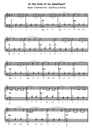 Slow Down, Geoffrey D. Barlow, Akkordeon-Solo, Standardbass MII, Klavier, Keyboard, Spielheft, Soloband langsamer Walzer, leicht-mittelschwer, Akkordeon Noten, Probeseite