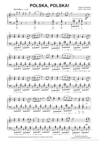 Polska-Polska!, Jürgen Schmieder, Tobias Dalhof, Einzelausgabe für Akkordeon-Solo, Standardbass MII, mittelschwer, Akkordeon Noten