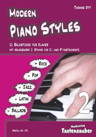 Modern Piano Styles - Band 2, Thomas Ott, Klavier Solo, Klaviernoten, mittelschwer, 2. Stimme in C und Bb