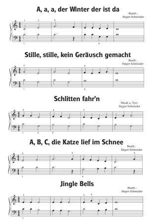 Einfach schöne Weihnachtslieder, Jürgen Schmieder, Klavier Solo, Klavier Noten, Klavier spielen, sehr leicht bis leicht, Anfänger, Klavierunterricht