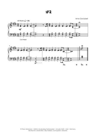 Piano Miniaturen, Arne Donadell, Spielheft für Klavier-Solo, 30 Miniaturen, mittelschwer, unterschiedliche Stimmungen, Klaviernoten