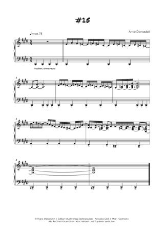 Piano Miniaturen, Arne Donadell, Spielheft für Klavier-Solo, 30 Miniaturen, mittelschwer, unterschiedliche Stimmungen, Klaviernoten